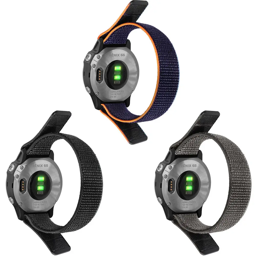 20 22mm 26MM Nylon Watchband Strap For Garmin Fenix 7x 7 7S Fenix 6X 6S 6 Pro 5X 5 5S Forerunner 935 945 Quick Release WristBand