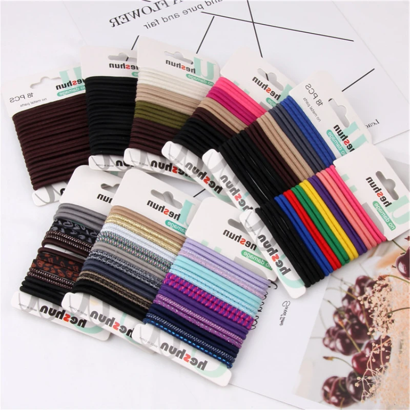 100pcs New Cute Girl Hair Bands Candy Color Elastic Rubber Band Hair Band Child Baby Headband Scrunchie Hair Tie Accessories