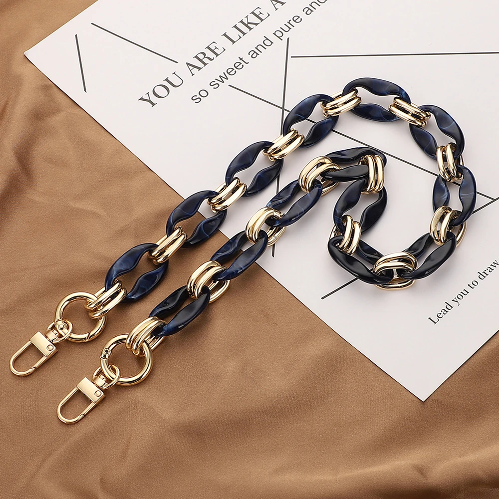 DIY Handbag Chain Acrylic Shoulder Bag Strap For Women Purse Crossbody Bag Handles Resin Chain Belt Bag Part Accessories 40/60cm