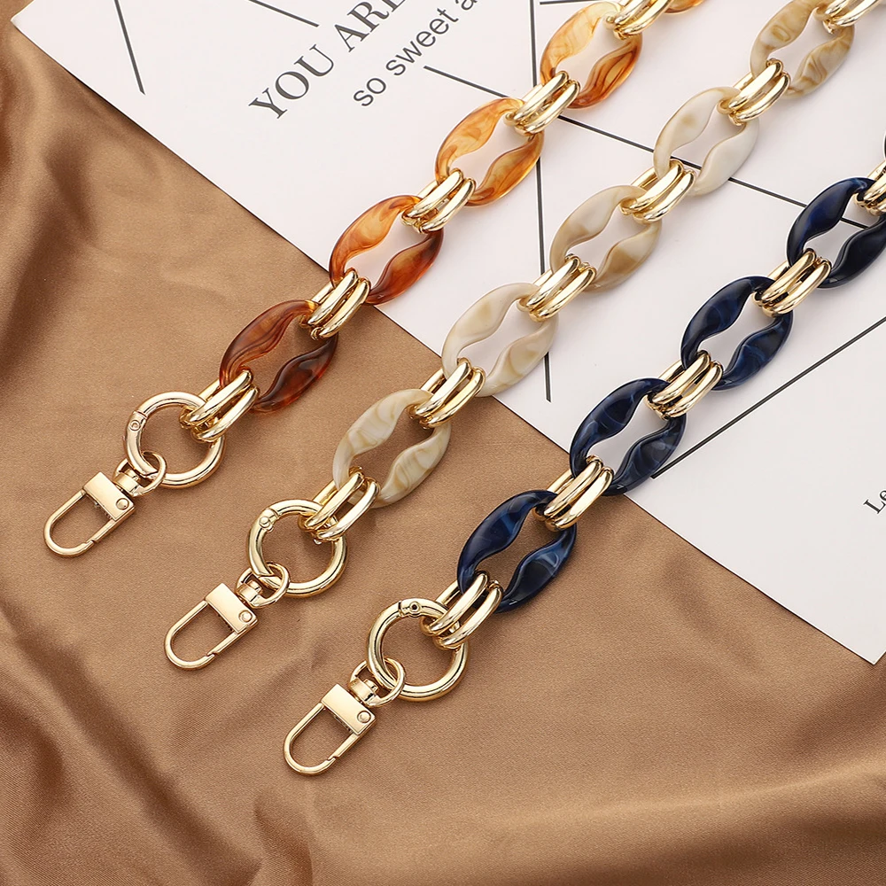 DIY Handbag Chain Acrylic Shoulder Bag Strap For Women Purse Crossbody Bag Handles Resin Chain Belt Bag Part Accessories 40/60cm