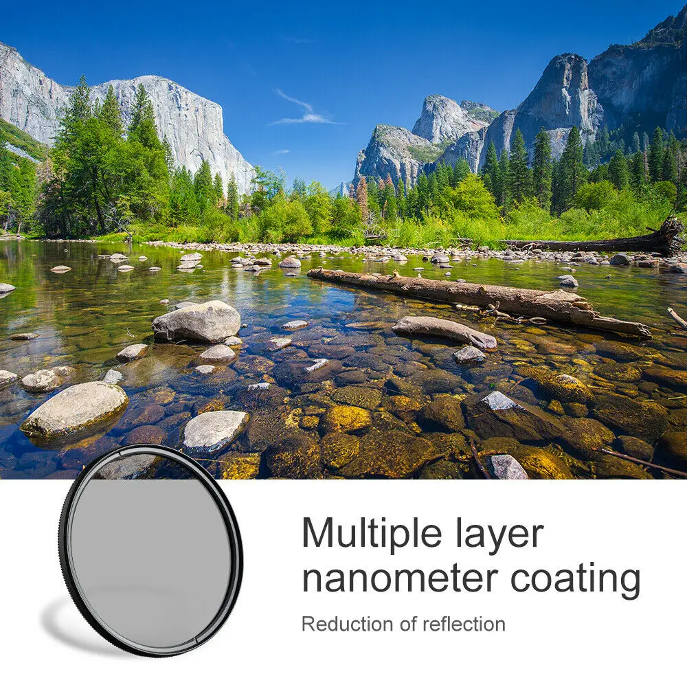 K&F CONCEPT CPL Filter Circular Polarizer Filter Multi-layer Coating Camera Lens Filter C Series 52 55 58 62 67mm 72mm 77mm 82m