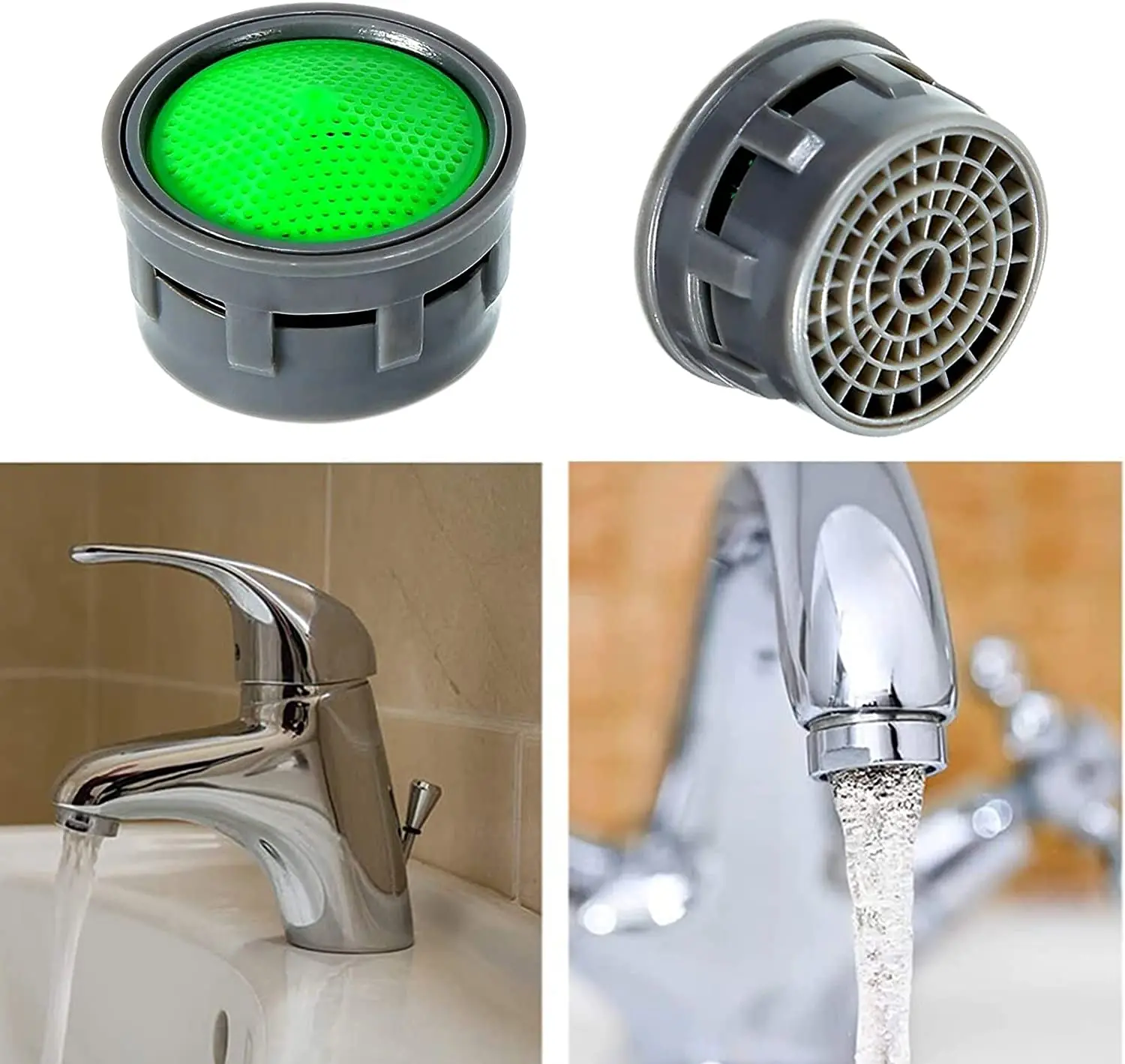 20 Pcs Faucet Aerator,  Flow Restrictor Replacement Parts Insert Sink Aerator Basin Tap Filter-Tap Aerato Kitchen Accessories