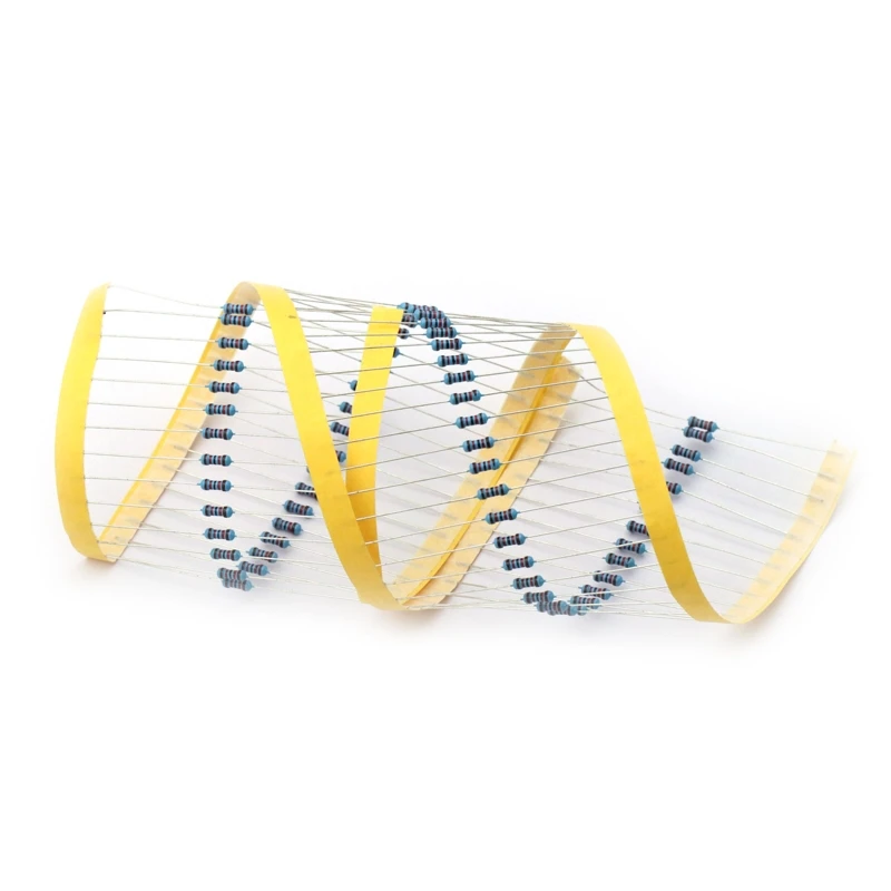 100Pcs 1/4W 0R-22M 1% Metal Film Resistor 0.25W 0R 2.2 10 100 120 150 220 270 330 470 1K 2.2K 4.7K 10K 180K 470K 1M 15M 20M Ohms
