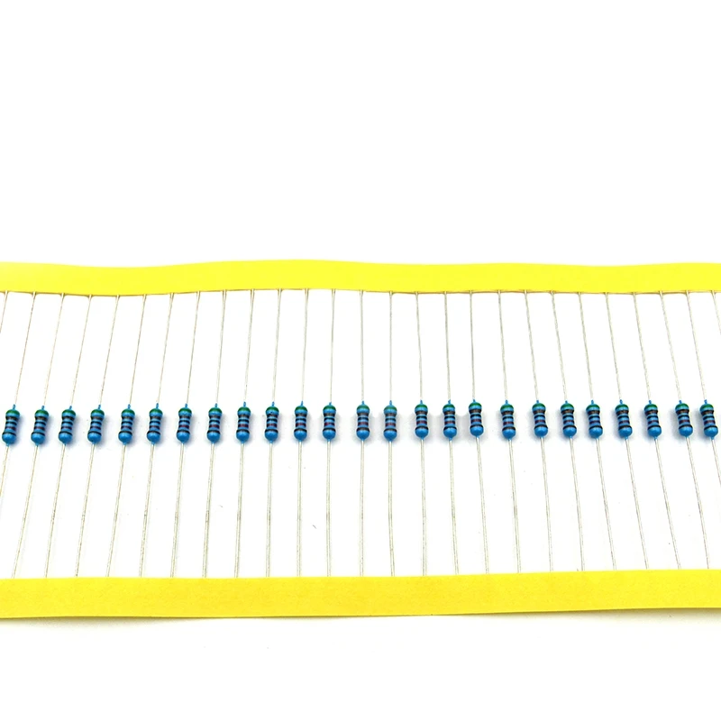 100Pcs 1/4W 0R-22M 1% Metal Film Resistor 0.25W 0R 2.2 10 100 120 150 220 270 330 470 1K 2.2K 4.7K 10K 180K 470K 1M 15M 20M Ohms