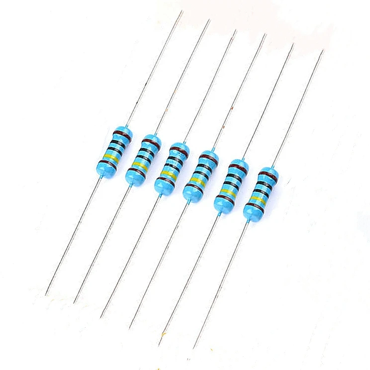 100Pcs 1/4W 0R-22M 1% Metal Film Resistor 0.25W 0R 2.2 10 100 120 150 220 270 330 470 1K 2.2K 4.7K 10K 180K 470K 1M 15M 20M Ohms