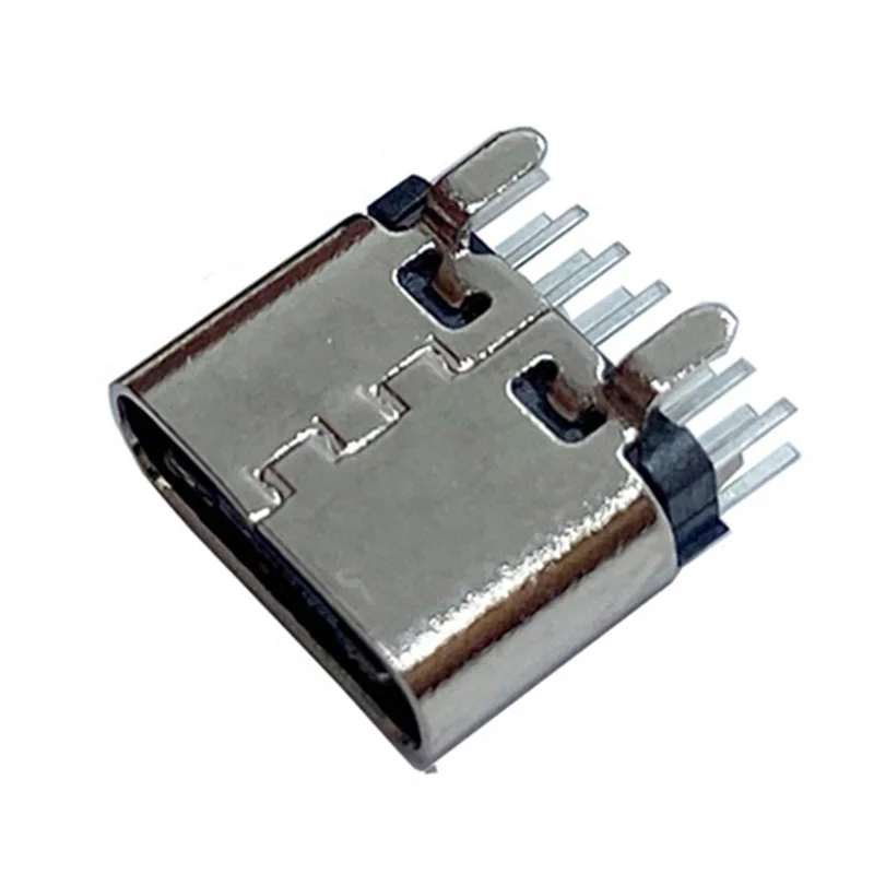 5PCS 16Pin Vertical Female Type C USB Socket Connector USB3.1 TYPE-C 16P PCB H6.5 Vertical Plug USB C
