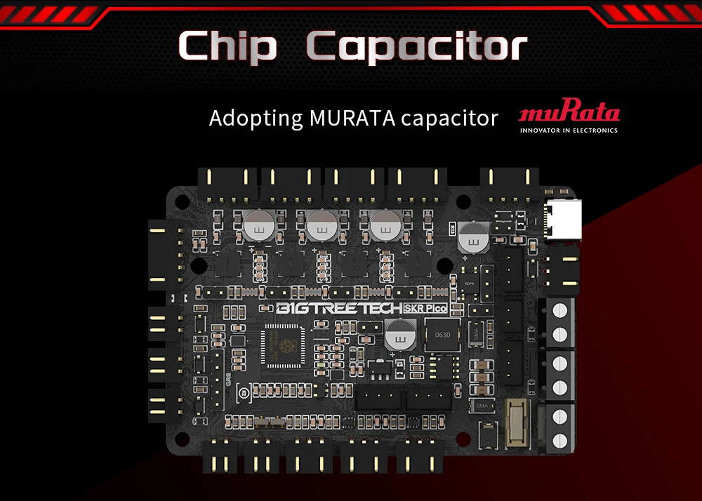 BIGTREETECH BTT SKR PICO V1.0 Motherboard On Board TMC2209 UART MURATA Capacitor for Raspberry Pi VORON V0.1 3D Printer Parts