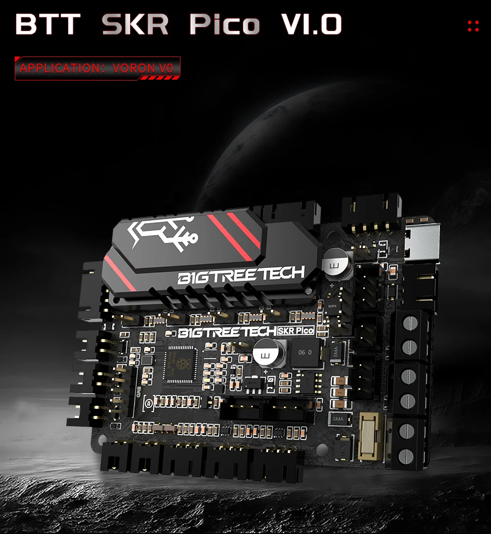 BIGTREETECH BTT SKR PICO V1.0 Motherboard On Board TMC2209 UART MURATA Capacitor for Raspberry Pi VORON V0.1 3D Printer Parts