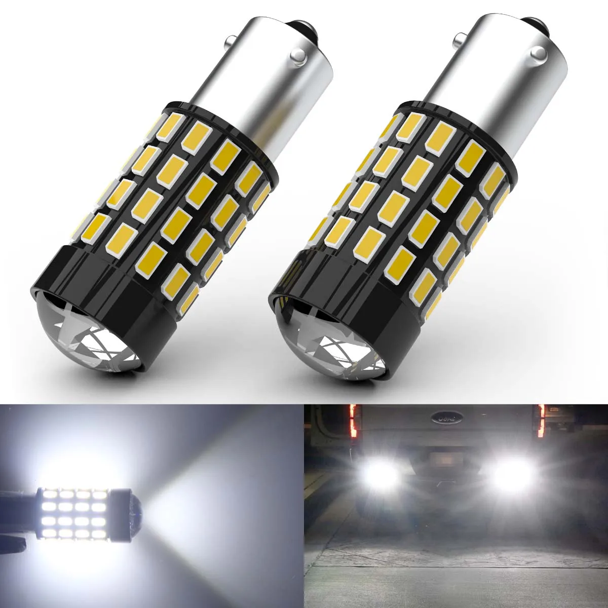 BA9S T4W 64111 BAX9S H6W 64132 BAY9S H21W 64136 LED Bulb CANBus for Back Up Reverse Light Side Marker Corner Tail Light