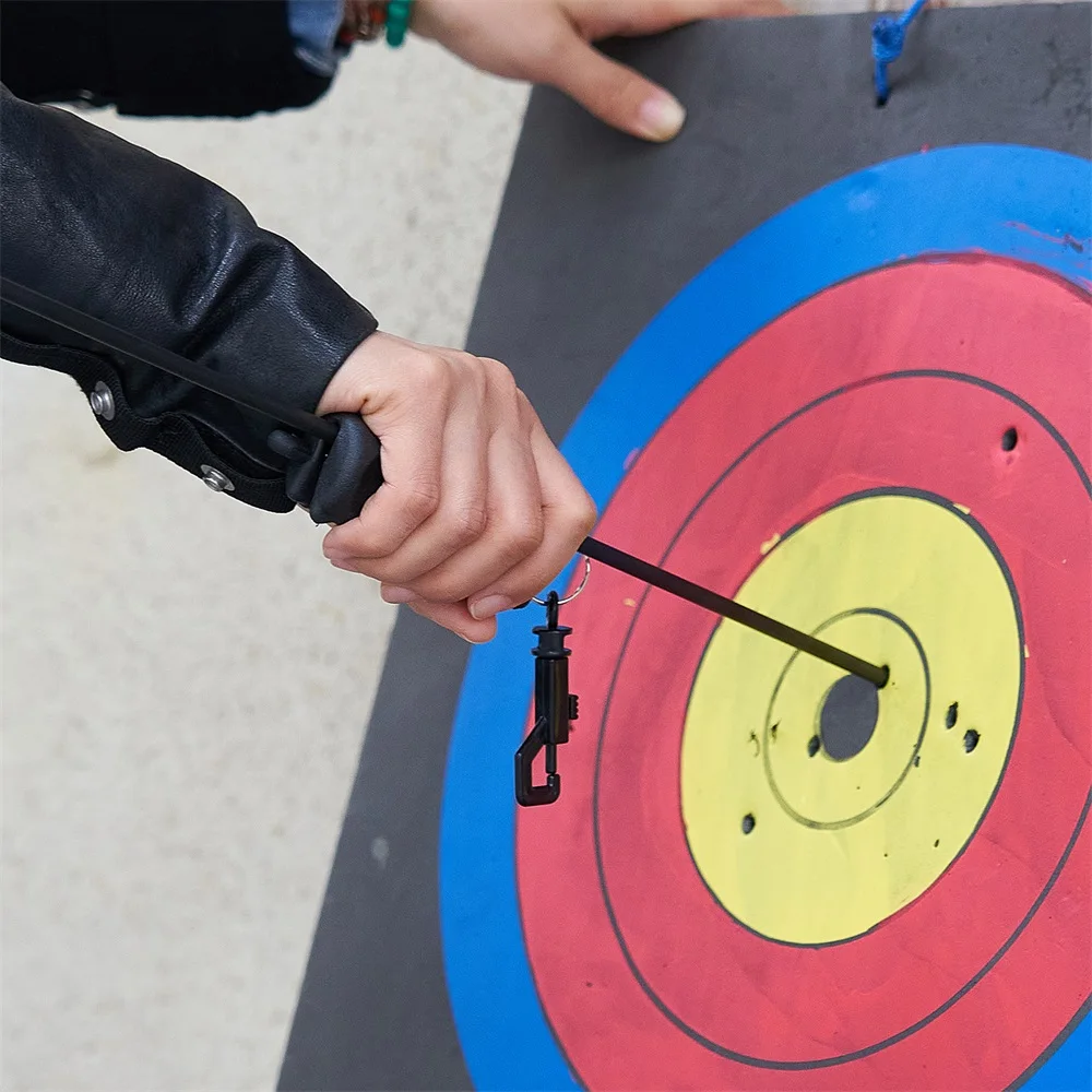 Silicone Archery Arrow Puller Target Hunting Bow Shooting Keychain Allen Hand Saver Arrow Puller Remover