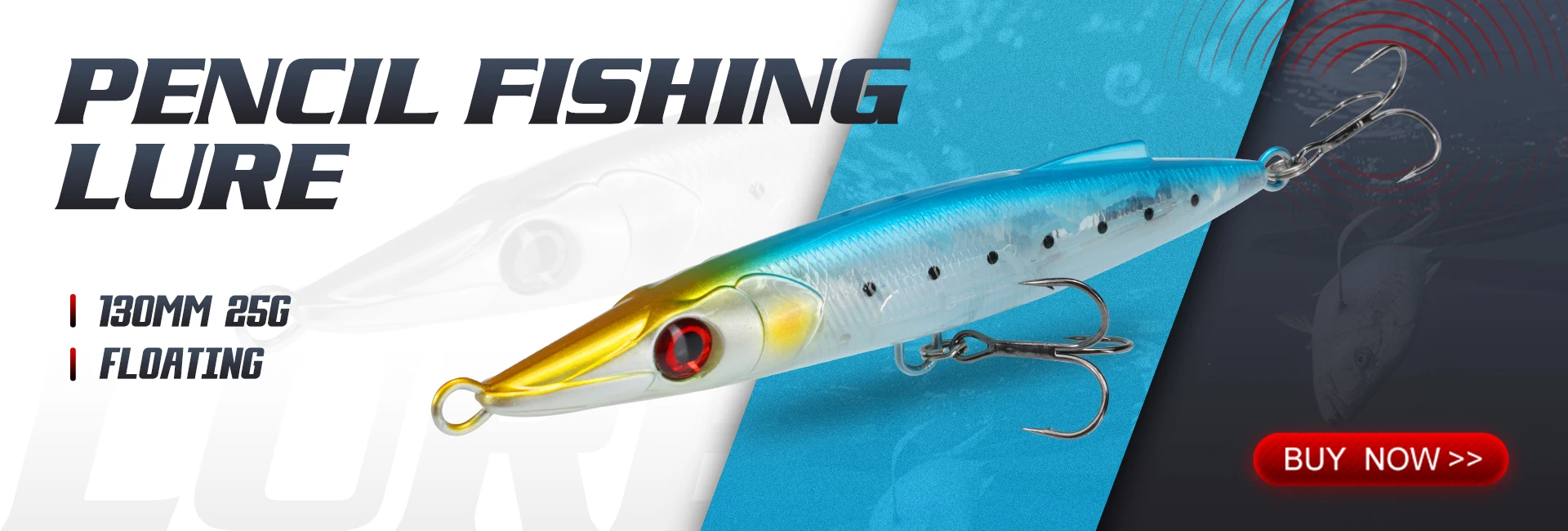 D1 Surface Pencil Fish Lure 70mm/140mm Walk the Dog Artificial Hard Bait Plastic Walker For Seabass Trout Pesca Tackle DT3015