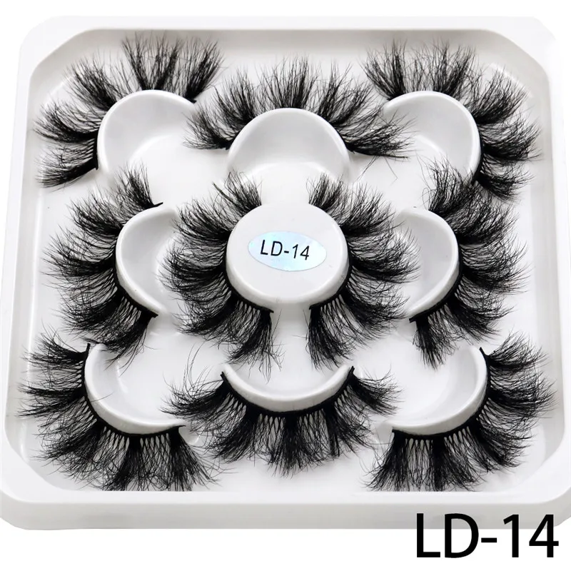 New 5Pairs 15-25mm 3D Mink Lashes Wholesales Natural False Eyelashes,Extension eyelashes wholesale bulk