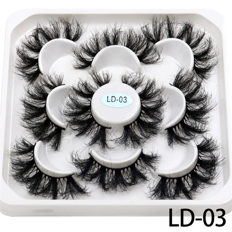 New 5Pairs 15-25mm 3D Mink Lashes Wholesales Natural False Eyelashes,Extension eyelashes wholesale bulk