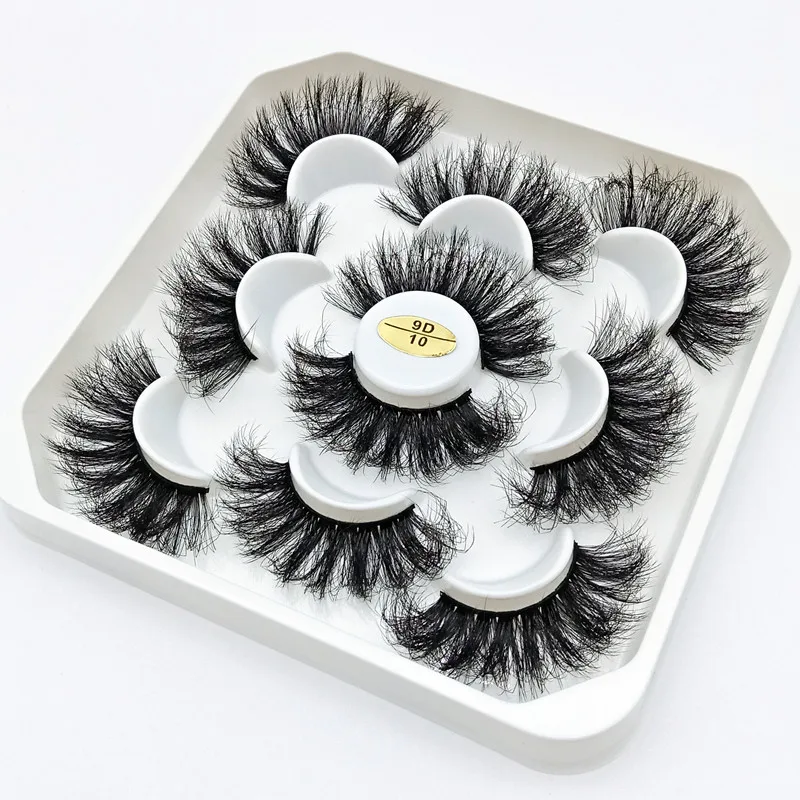 New 5Pairs 15-25mm 3D Mink Lashes Wholesales Natural False Eyelashes,Extension eyelashes wholesale bulk