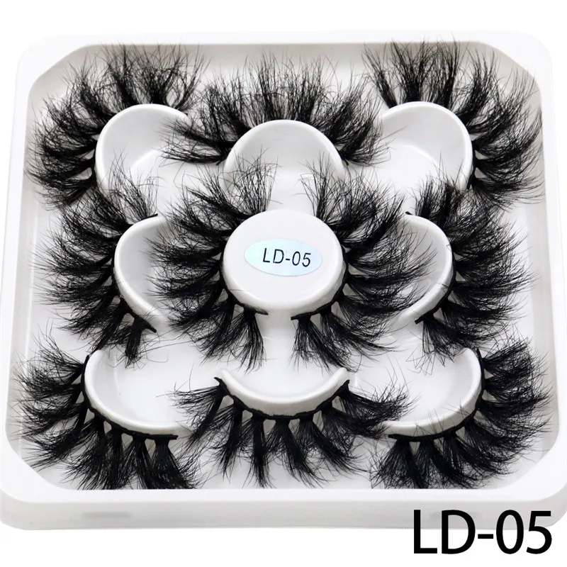 New 5Pairs 15-25mm 3D Mink Lashes Wholesales Natural False Eyelashes,Extension eyelashes wholesale bulk