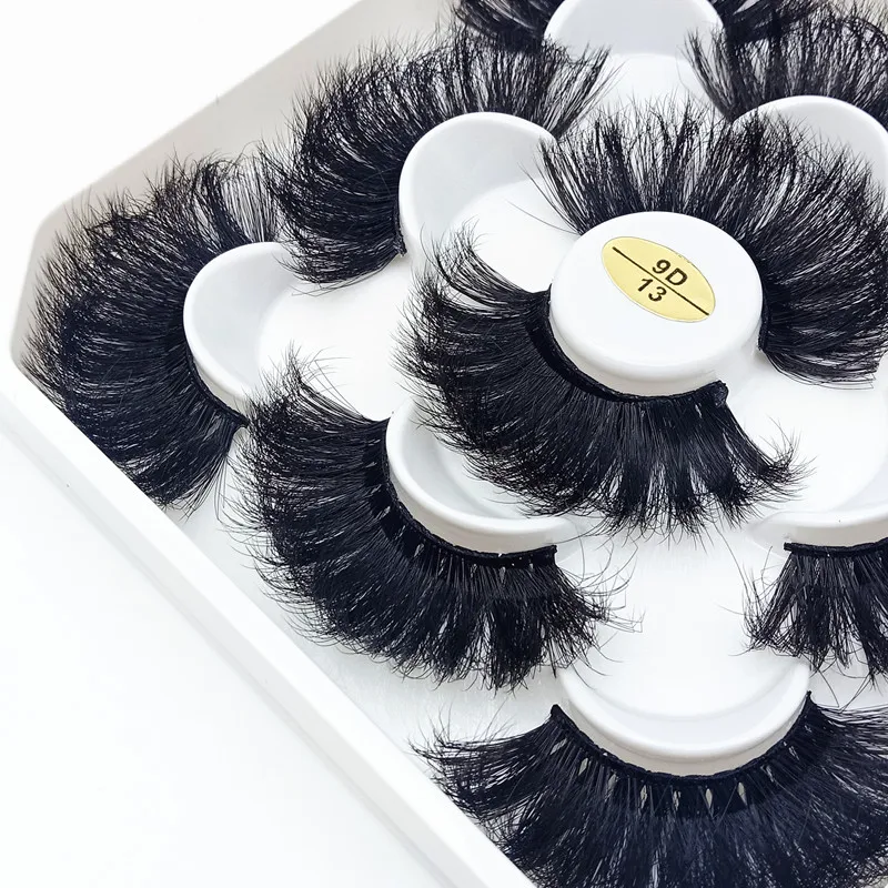 New 5Pairs 15-25mm 3D Mink Lashes Wholesales Natural False Eyelashes,Extension eyelashes wholesale bulk