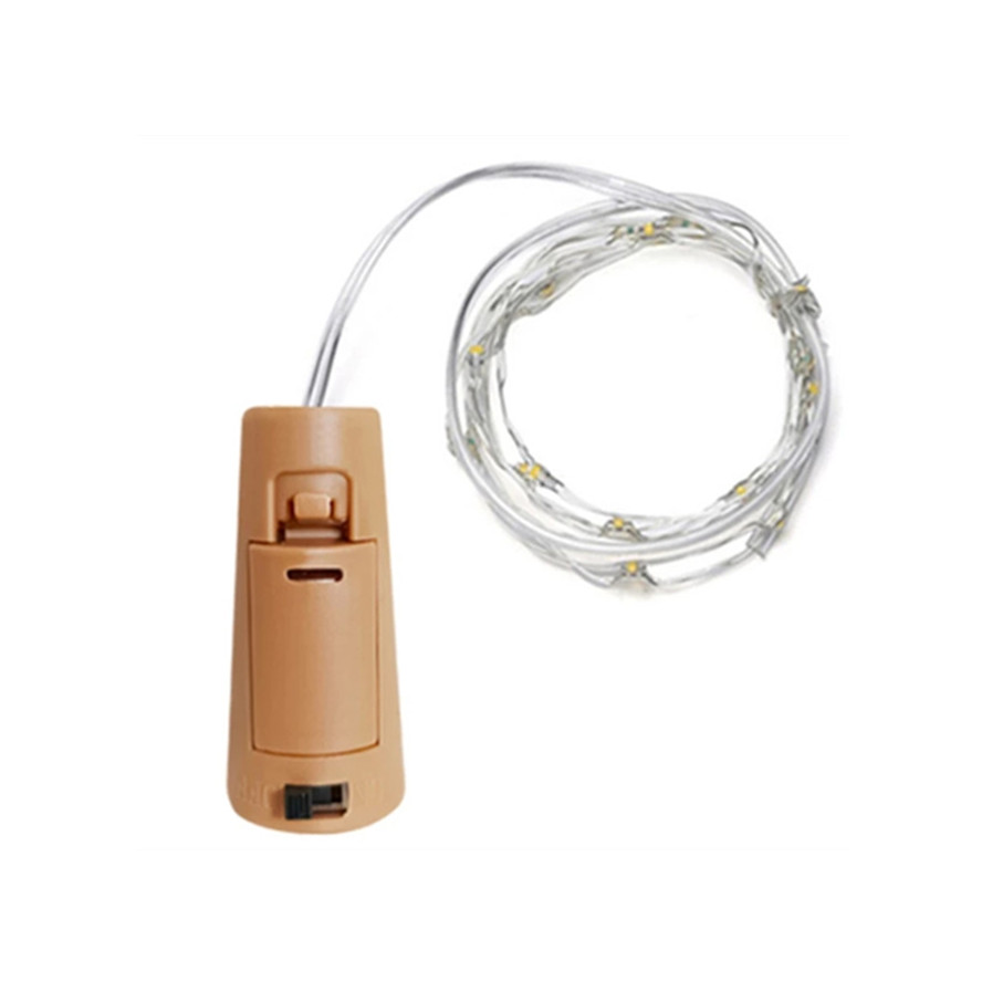 1Pcs Copper Wire LED Garland Solar Powered Cork Wine Bottle Lights Christmas LED String Light Party Wedding Decoration Lamp