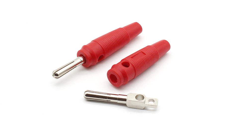10pcs 4mm Banana Plug High Current Insulated Shrouded Stackable Connector Screw connection