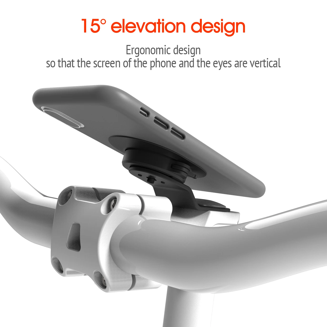 Bike Stem Phone Mount,Mountain Bicycle Phone Holder,Universal Aluminum Handlebar Cell Phone Cycling MTB Quick Attach/Detach