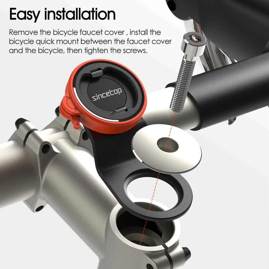 Bike Stem Phone Mount,Mountain Bicycle Phone Holder,Universal Aluminum Handlebar Cell Phone Cycling MTB Quick Attach/Detach