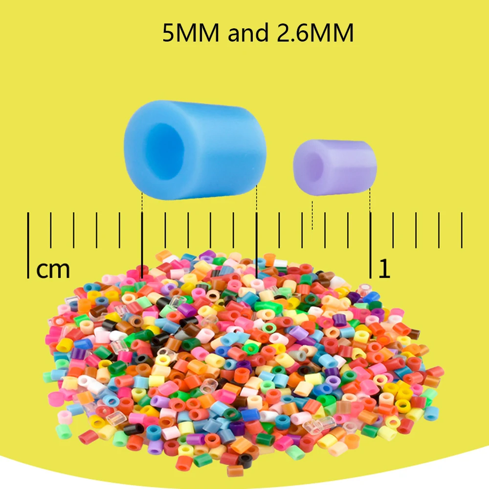Fuse Beads 5mm 1000pcs 36 Color Pearly Iron Beads for Kids Hama Beads Diy Puzzles High Quality Children Handmade Gift Perler Toy