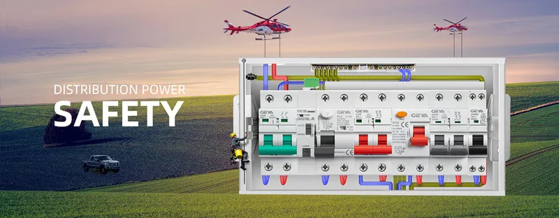 GEYA GYL9 TYPE B RCD RCCB Din Rail Earth Leakage Current Breaker DC 2Pole 40A 63A 30mA 100mA 300mA 6KA Diret Current (6mA)