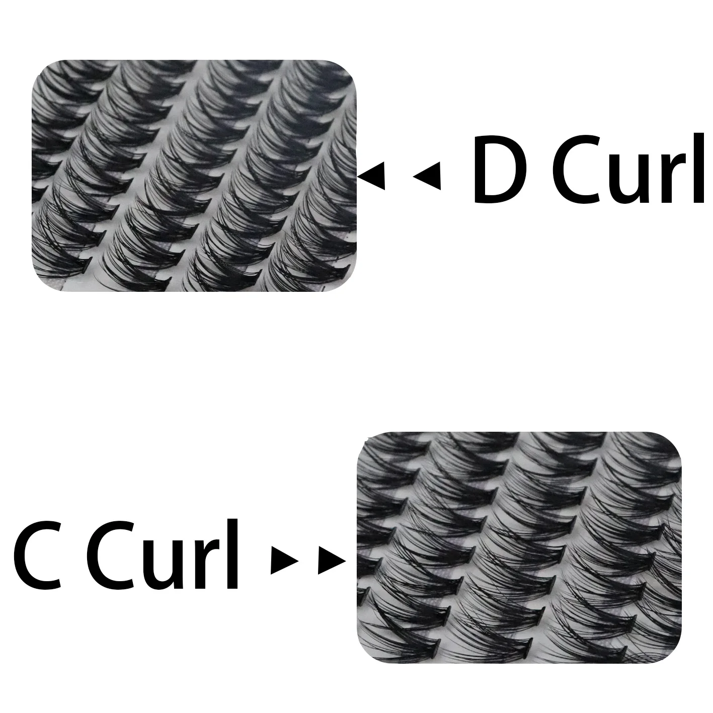 100Pcs Individual Eyelashes Professional Makeup Grafting False Eyelashes C/D Volume Eyelash Extension Individual Lashes Bunches