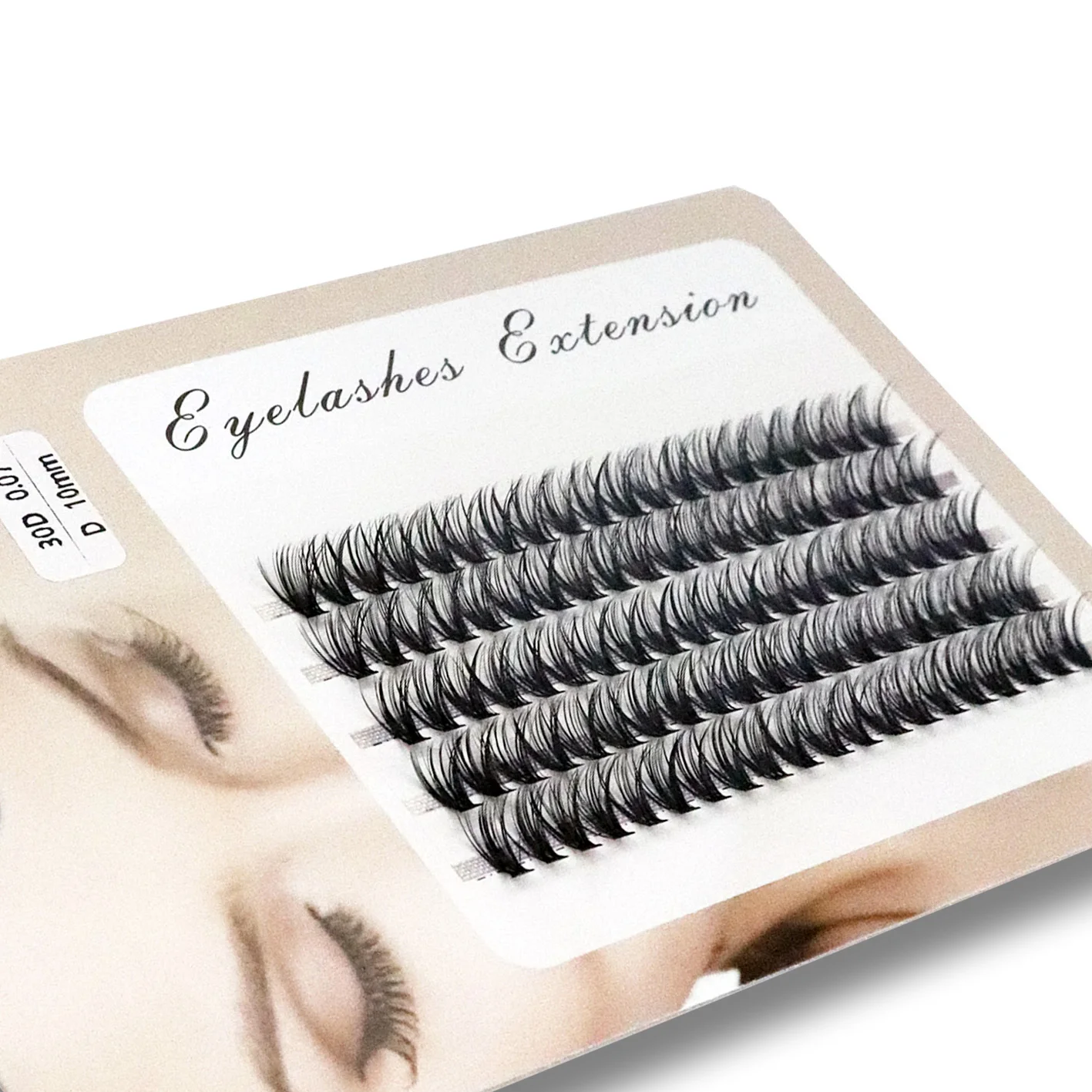 100Pcs Individual Eyelashes Professional Makeup Grafting False Eyelashes C/D Volume Eyelash Extension Individual Lashes Bunches