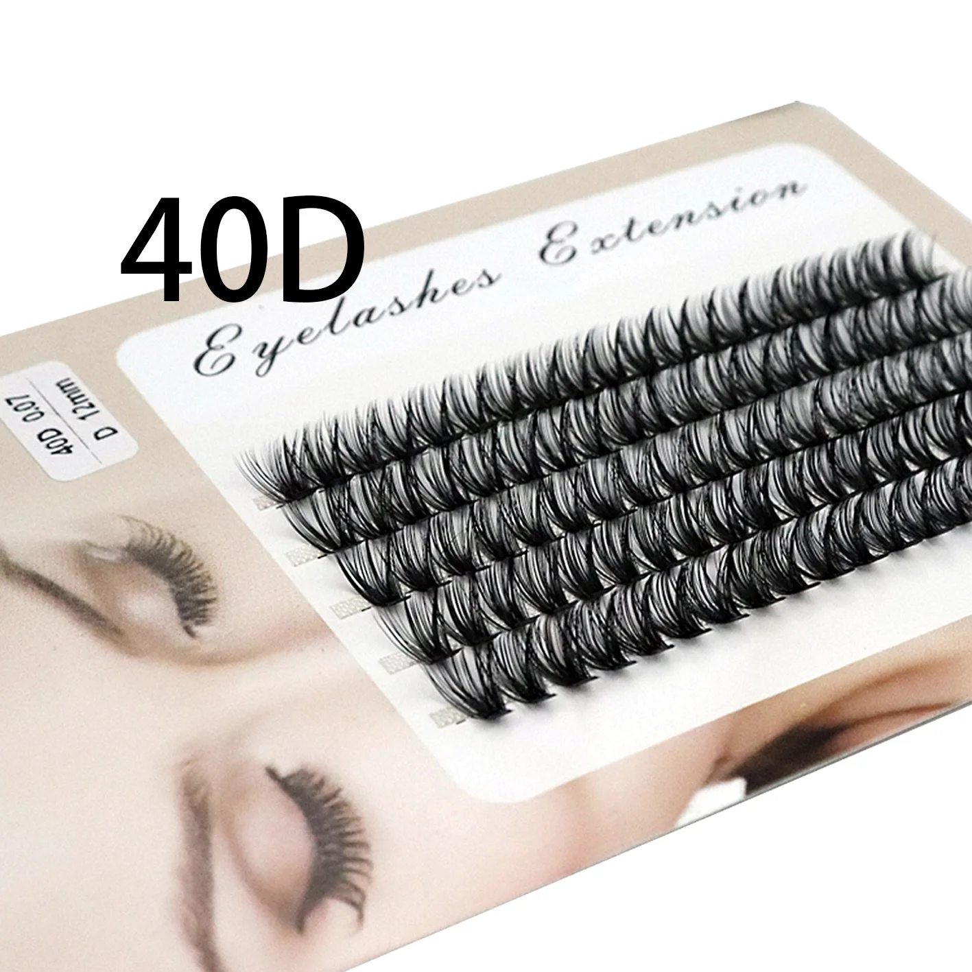 100Pcs Individual Eyelashes Professional Makeup Grafting False Eyelashes C/D Volume Eyelash Extension Individual Lashes Bunches