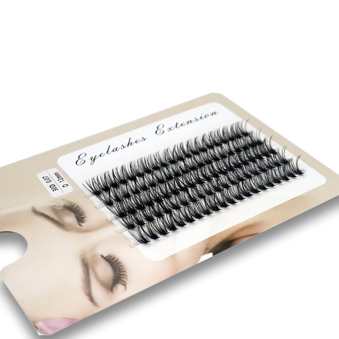 100Pcs Individual Eyelashes Professional Makeup Grafting False Eyelashes C/D Volume Eyelash Extension Individual Lashes Bunches