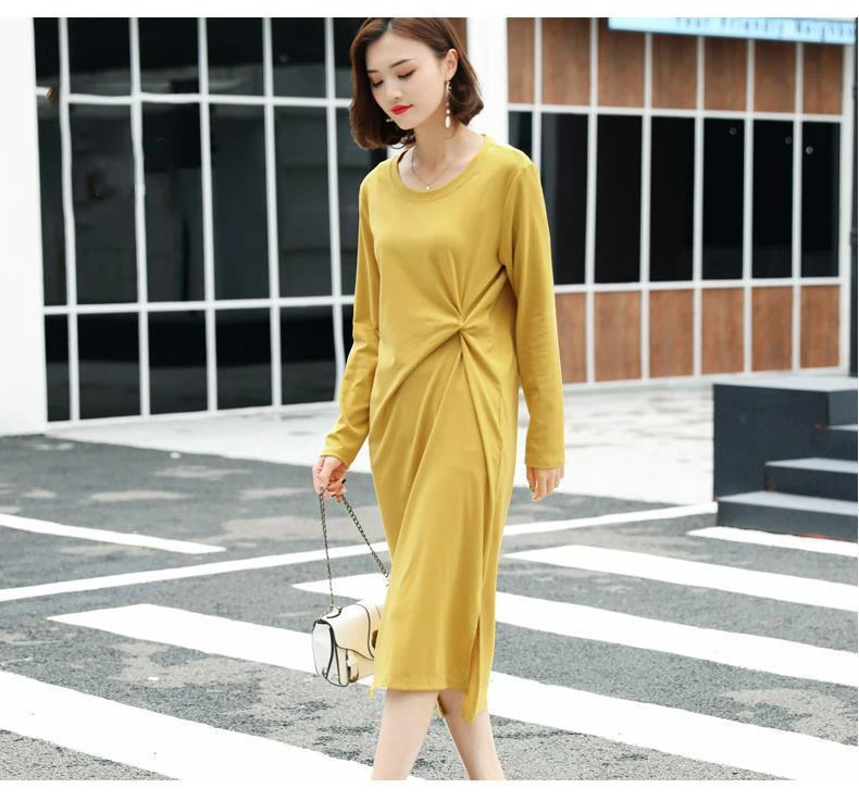 Summer Dress Casual 2024 Black Shirt Dress Midi Women Korean Style Clothes Side Split Ladies 4XL Short sleeve