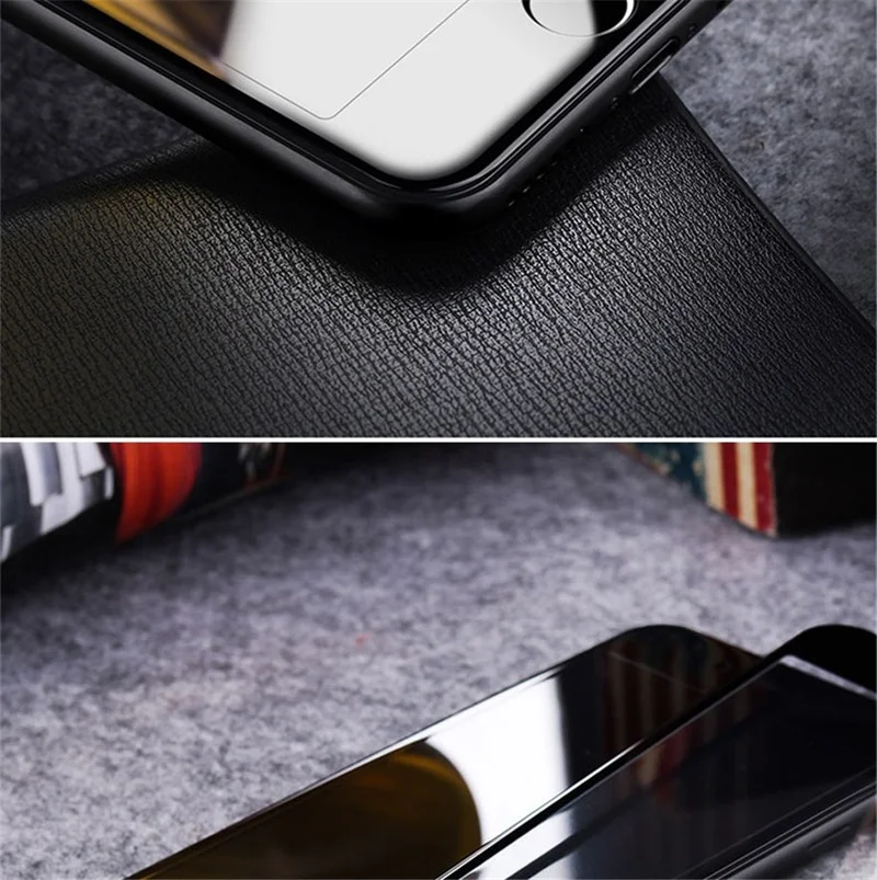 4Pcs Full Cover Tempered Glass On For iPhone 7 8 6 6s Plus Screen Protector Protective Film For iPhone X XS Max XR Curved Edge