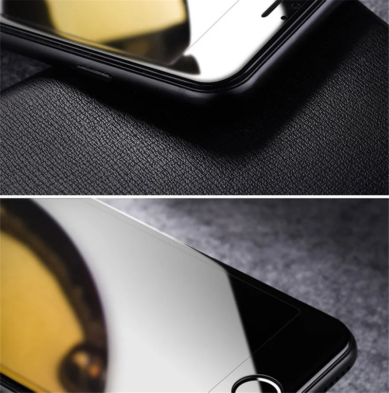 4Pcs Full Cover Tempered Glass On For iPhone 7 8 6 6s Plus Screen Protector Protective Film For iPhone X XS Max XR Curved Edge