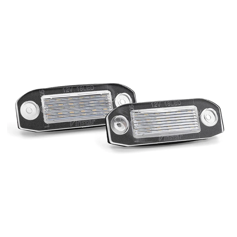 12V LED Number Plate Lamp For Volvo C30 C70 S40 S60 S80 V50 V60 V70 XC60 XC70 XC90 White License Plate Light Assembly