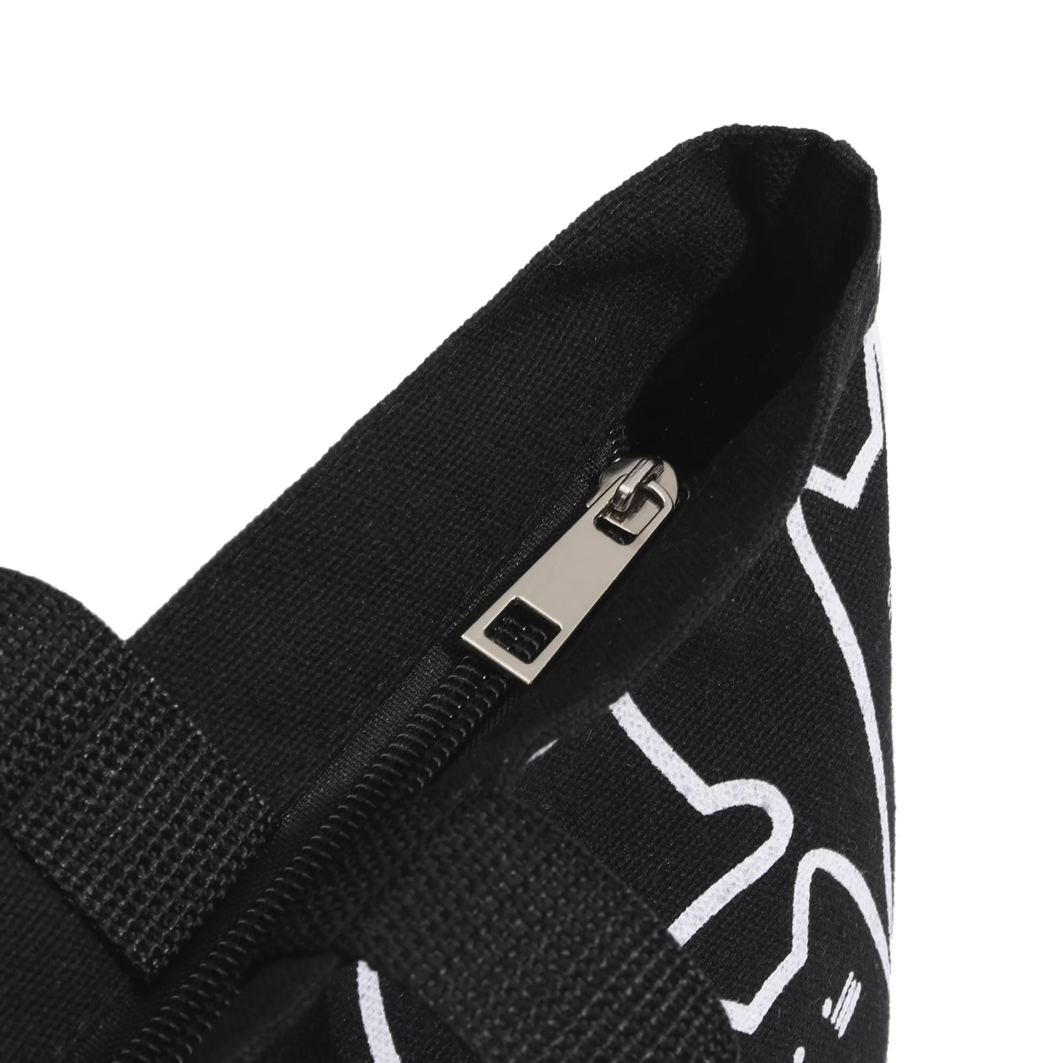 Canvas Handbag For Women 2023 Fashion Cute Cat Tote Messenger Bags With Zipper Designer Bag Ladies Cartoon Shoulder Shopper Bags