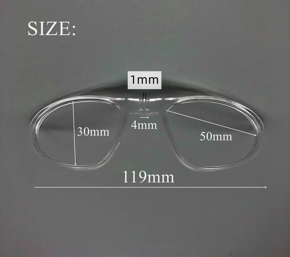 Prescription Frame for Cycling Goggle TR90 Flexible Optical Insert Adaptor Myopia Lenses Suitable Windproof Sports Sunglasses