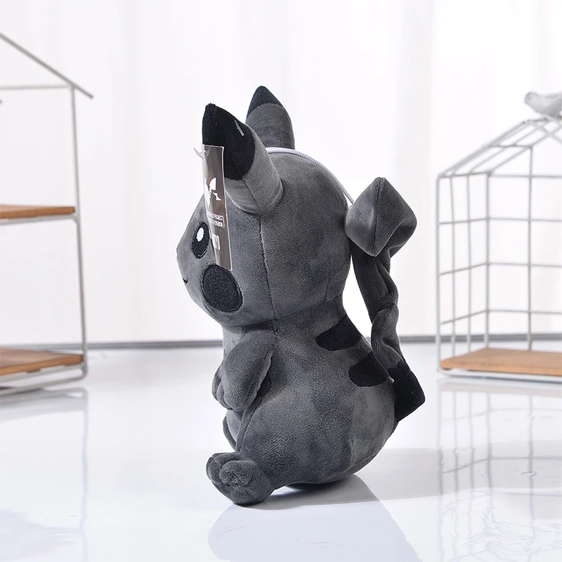 2024 Hot Sale 20cm Color Pokemon Cute Pet Figures Pikachu  Cartoon Black Pikachu Plush Toy Pokémon  Anime Stuffed Doll Kids Gift