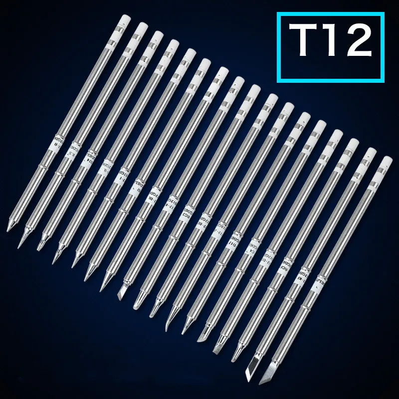 Newest T12 Electric Soldering Iron Tips T12-K B2 BC1 BC2 BC3 BL ILS JL02 D24 DL32 KF For Hakko FX951 DIY Soldering Station Kits