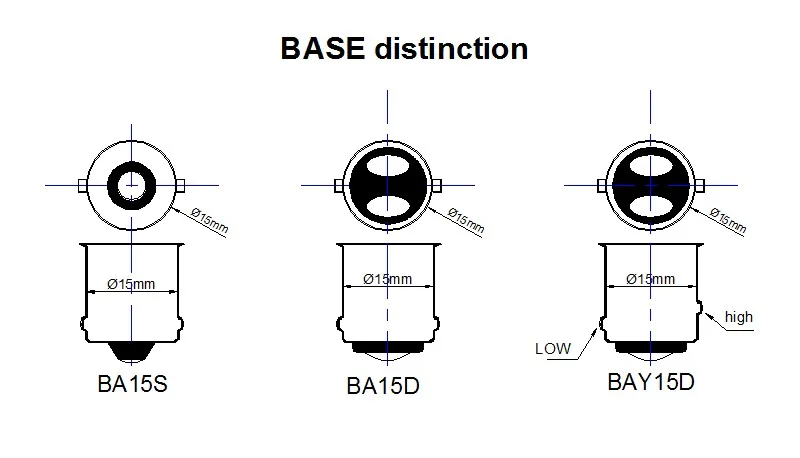 2pcs S25 P21W BA15S LED Bulbs BA15D 12-24V Light Navigation BAY15D Lamp Parking Ship Source