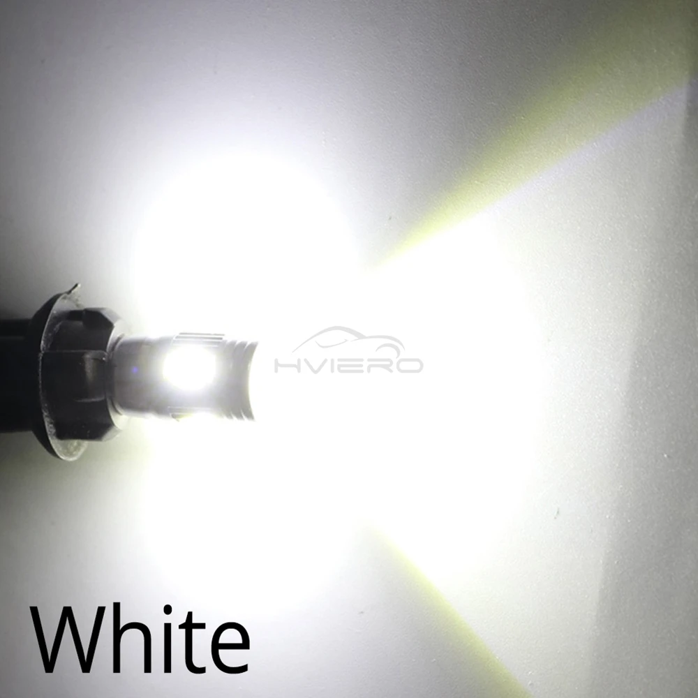 2Pcs T10 W5W Interior Xenon White Blue Yellow LED CANBUS 6SMD 5630 Lens Projector Solid Aluminum Bulbs Side Marker Parking Light