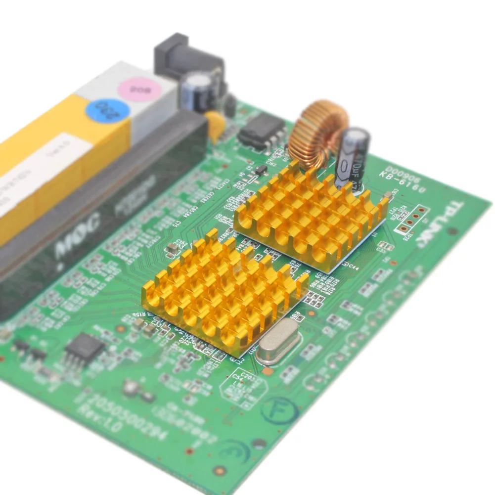 Aluminum Heatsink Radiator Heat Sink Cooling for Electronic Chip IC Diode Triode MOS Heat Dissipation With Thermal Tape