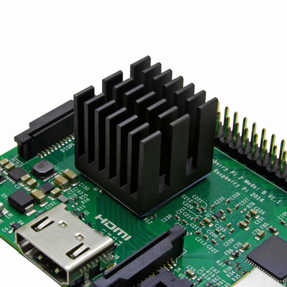 Aluminum Heatsink Radiator Heat Sink Cooling for Electronic Chip IC Diode Triode MOS Heat Dissipation With Thermal Tape