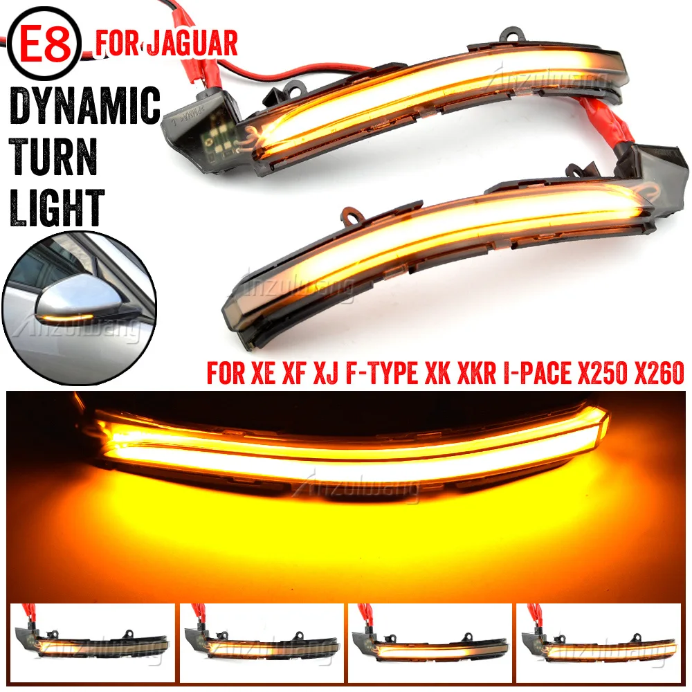 Fit for Jaguar XE XF XJ F-TYPE XK XKR I-PACE X250 X260 Dynamic Blinker Indicator Mirror Turn Light Signal