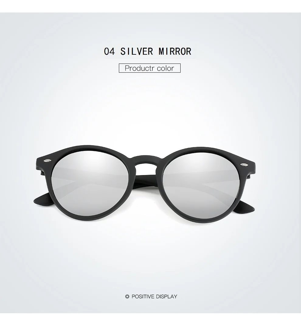 Fashion Round Sunglasses Men Women Classic Vintage Black Driving Sun Glasses Circle Oval Designer Retro Sunglass