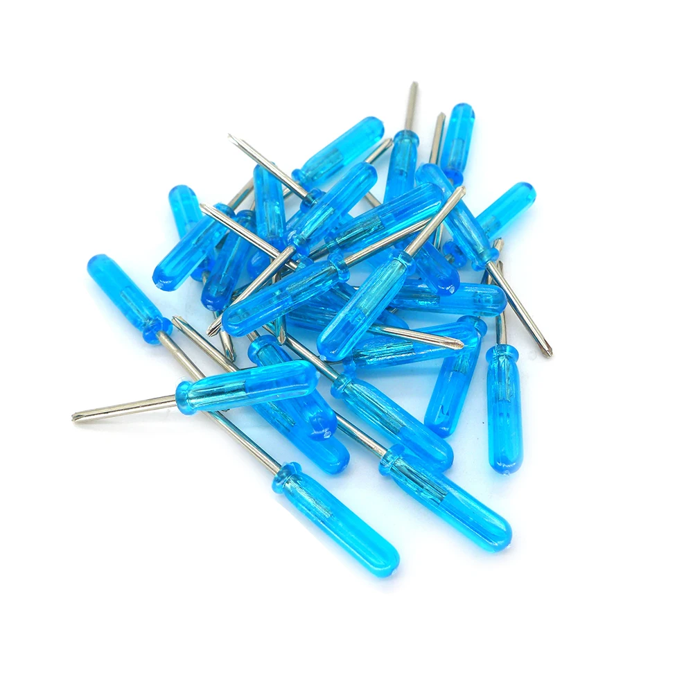 50pcs Mini 3.0/2.0mm Flat-blade Slotted Cross Head Small Screwdriver For Mobile Phone Xbox 360 Wireless Controller Repair Open