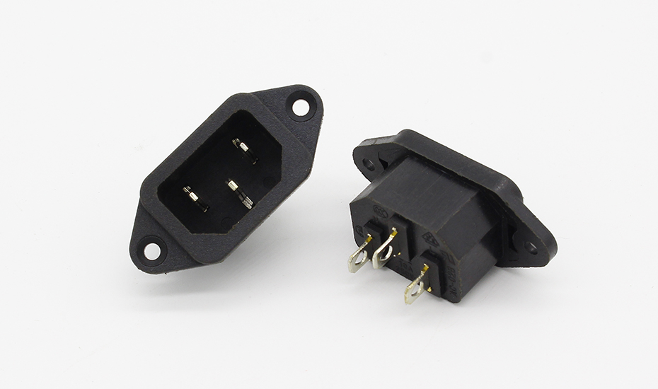 2017 Hot 5 Pcs 3P IEC 320 C14 Male Plug Panel Power Inlet Sockets Connectors AC 250V 10A