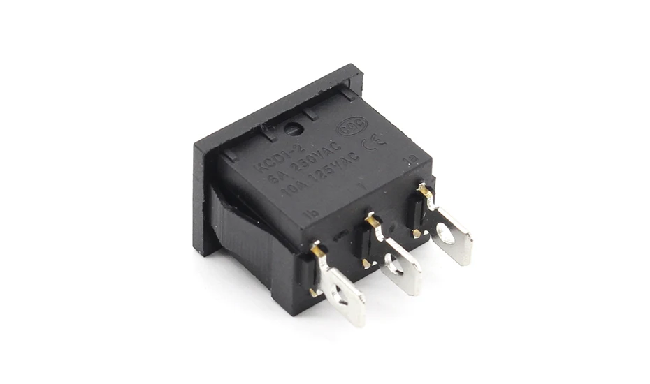 5pcs Rocker Switch Momentary (ON)-OFF-(ON) 3pins