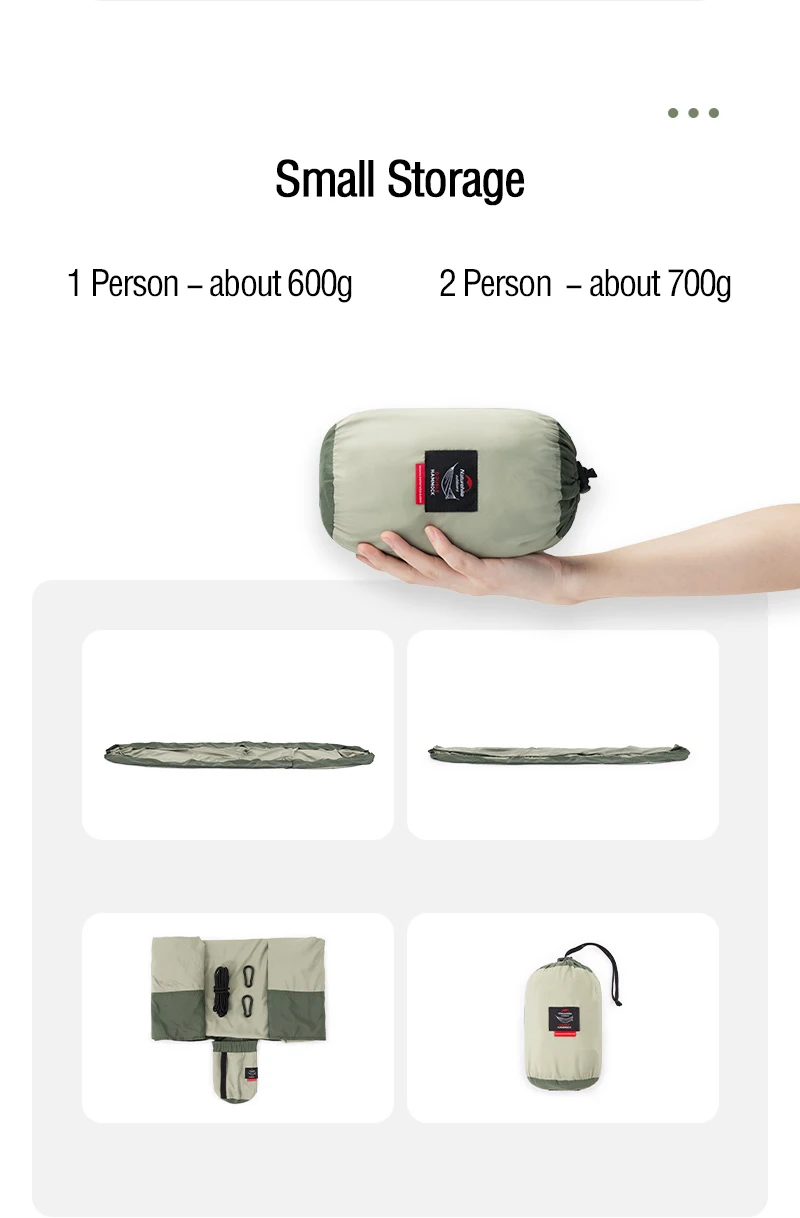 Naturehike Hammock Ultralight 2 Person Hammock Tear Resistance Hanging Bed Portable Hunting Hammock Sleeping Swing Hammock