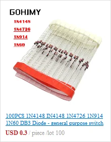 100PCS 1N4148 DO-35 IN4148 High-speed Switching Diodes New