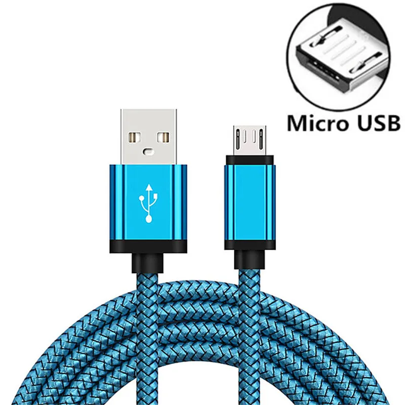 Micro USB Cable 3m 2m Charging Charger Cable Data Cord For Huawei p smart 2019 p9/p10 lite p9 Y3 Y5 Y6 Y9 Honor 8x 8S 7c 20i 7A